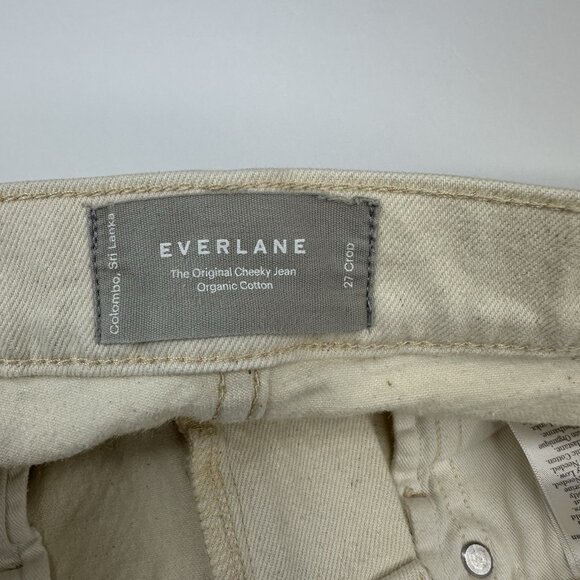 Everlane Women's ECRU The Original Cheeky Straight Leg Jean W27-28/L25.5 - Picture 5 of 14